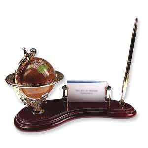  Globe Card Holder Pen and Stand Jewelry