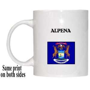 US State Flag   ALPENA, Michigan (MI) Mug 