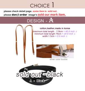 Luxury Real Leather Braces/Suspenders/Belt★high quality  