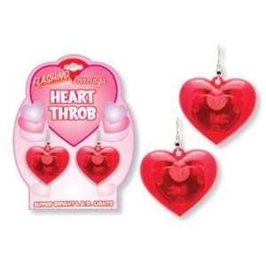  Heart Throb Flashing Earrings Case Pack 72