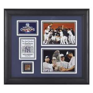  2009 World Series Champs Framed Collectible with Game Used Dirt 