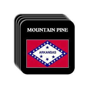  US State Flag   MOUNTAIN PINE, Arkansas (AR) Set of 4 Mini 