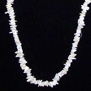Rainbow Moonstone Tumbled Chips Necklace (36) NO Clasp   1pc.