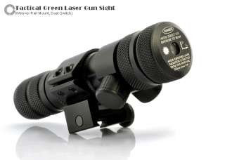 Long Range Green Laser Gun Sight for Rifles (Weaver Rail Mount, Dual 