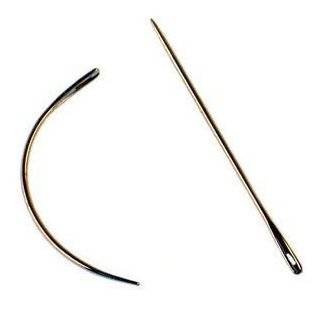 Doctored Locks Curved Weave Needle for Hair Extensions, Weaves and 