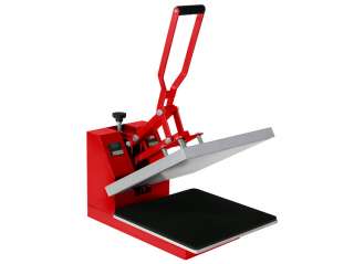 Shirt Heat Transfer Press Sublimation Machine 15 x 15 Red / Silver 