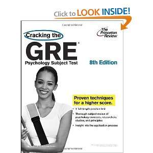  the GRE Psychology Subject Test, 8th Edition (Graduate School Test 