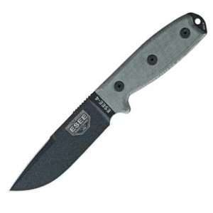   Black Blade All MOLLE 1095 Carbon Steel Removable Lined Micarta Handle