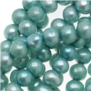  LIght Aqua Blue Round Cultured Potato Pearls 3 5mm (16 