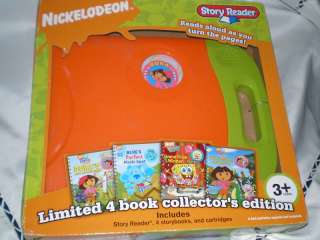 Nick Jr STORY Reader System Blues Clues 4 Book NEW RARE  