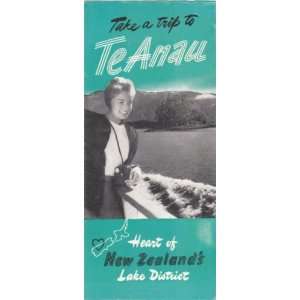 1950s Lake Te Anau, New Zealand Illustrated Travel 