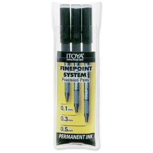  ITYPFS100P   Finepoint System, Permanent Ink,Assorted Tips 