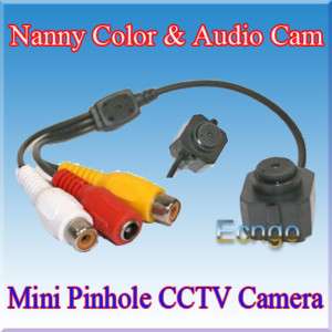 Mini Wired Pinhole Color Security Nanny Camera SPY Cam  