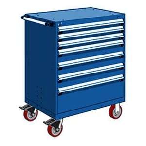  7 Drawer Heavy Duty Mobile Cabinet   36Wx24Dx45 1/2H 