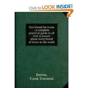   breed of horse in the world Frank Townend Barton  Books