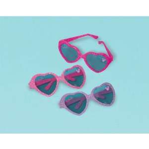   Minnie Mouse Glitter Heart Sunglasses (6) Party Supplies Toys & Games