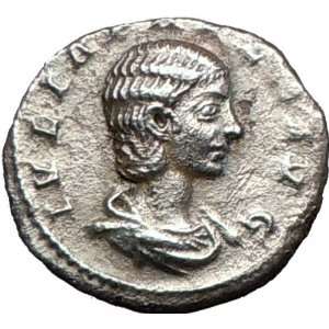  JULIA PAULA Wife of Emperor Elagabalus Silver Ancient Coin 