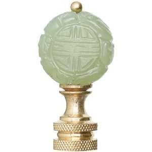 American Pride Lampshade Co. FN29 N53G, Decorative Finial, Green Jade 
