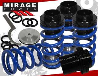   VW GOLF JETTA MK3 ADJUSTABLE COILOVER LOWERING SPRINGS W/ SCALE BLUE