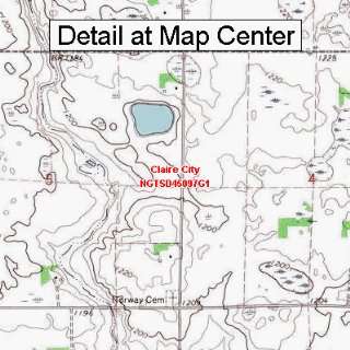  USGS Topographic Quadrangle Map   Claire City, South 