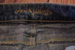   Eagle BOYFRIEND Light /Med Wash Jeans 8 Reg 32x31.5 Flap Pocket  