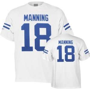 Peyton Manning White Reebok Jersey Name and Number Indianapolis Colts 