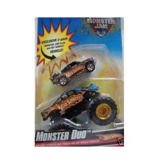  Monster Jam Monster Duo Hot Wheels Truck and Car