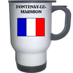 France   FONTENAY LE MARMION White Stainless Steel Mug