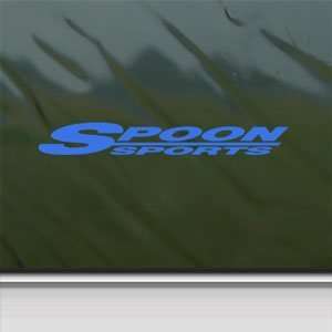  Spoon Blue Decal Sports Mugen Integra Honda CRX Car Blue 