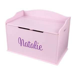    KidKraft Personalized Austin Toy Box   Pink