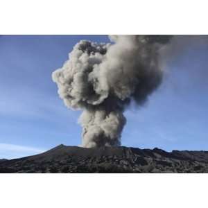  Eruption of Ash Cloud from Mount Bromo Volcano, Tengger 