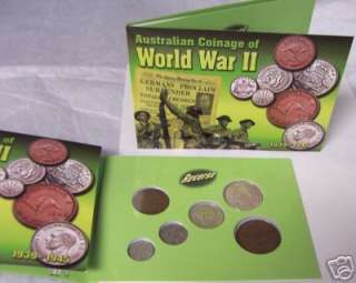 AUSTRALIA WORLD WAR II WWII 6 COIN SET SPECIAL PACK  