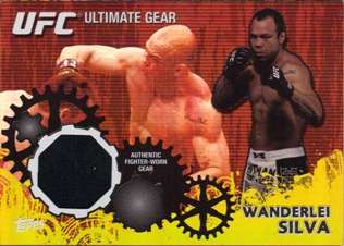 2010 Topps UFC Ultimate Gear Gold Wanderlei Silva /188  