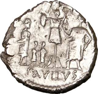 Roman Republic Aemilius Paullus w Perseus Silver Ancient Rare Roman 