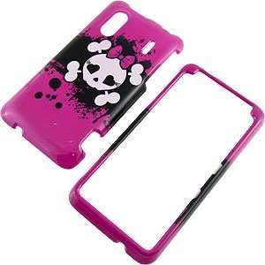  Hot Pink Cutie Skull Protector Case for HTC EVO Design 4G 