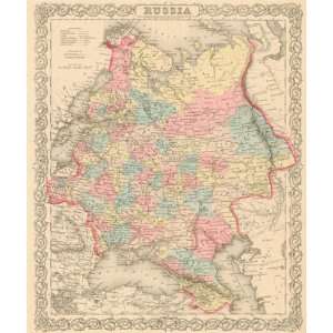  Colton 1855 Antique Map of Russia