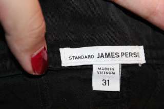 JAMES PERSE STANDARD Unisex Black Cargo Pants 35 Waist  