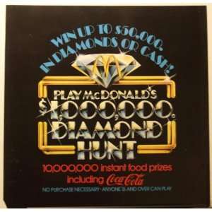  1979 920 536 McDonalds $1,000,000 Diamond Hunt Translight 