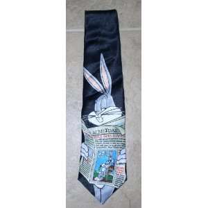 Bugs Bunny Looney Tunes Stamp Collection Tie   Newspaper