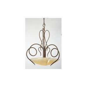    FROST Tribecca 3 Light Ceiling Pendant in Escalante with Frost glass
