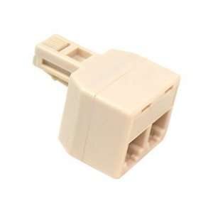  Modular T Adpt Rj11 Plug 2 Rj11 Jacks (F8V106)   Office 