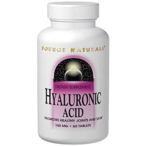 Hyaluronic Acid 100 mg, 60 Tablets, Source Naturals