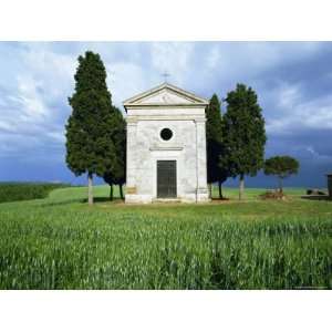  Church of Capella De Vitaleta, Near Pienza, Tuscany, Italy 