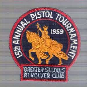   Vintage 1959   Greater St. Louis Revolver Club Patch 