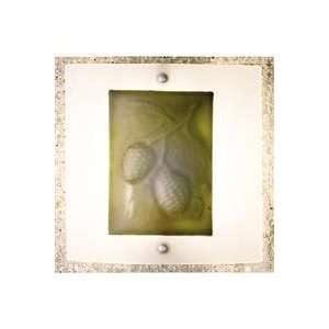  11W Balsam Pine Fused Glass Wall Sconce