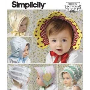 Simplicity 2908 Sew Pattern BABIES and TODDLERS HATS Bonnet 6 Styles 
