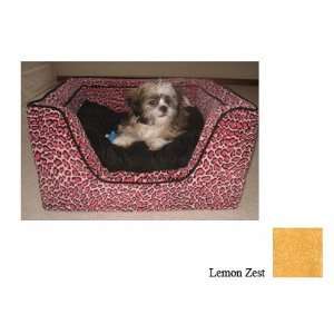  Snoozer Luxury Square Pet Bed, Small, Lemon Zest Pet 