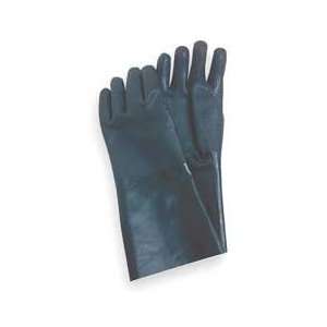 Condor 3BA52 Glove, PVC, Rough, Black, Size Large, Pr  