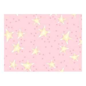 Baby Bear Hugs Girl Pink Star Toss Quilt Cotton Fabric By 