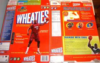 2005 Shaquille ONeal Heat Wheaties Cereal Box vvv115  